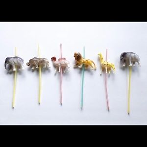 VINTAGE 1960’s Celluloid Animal Birthday Candle Holders